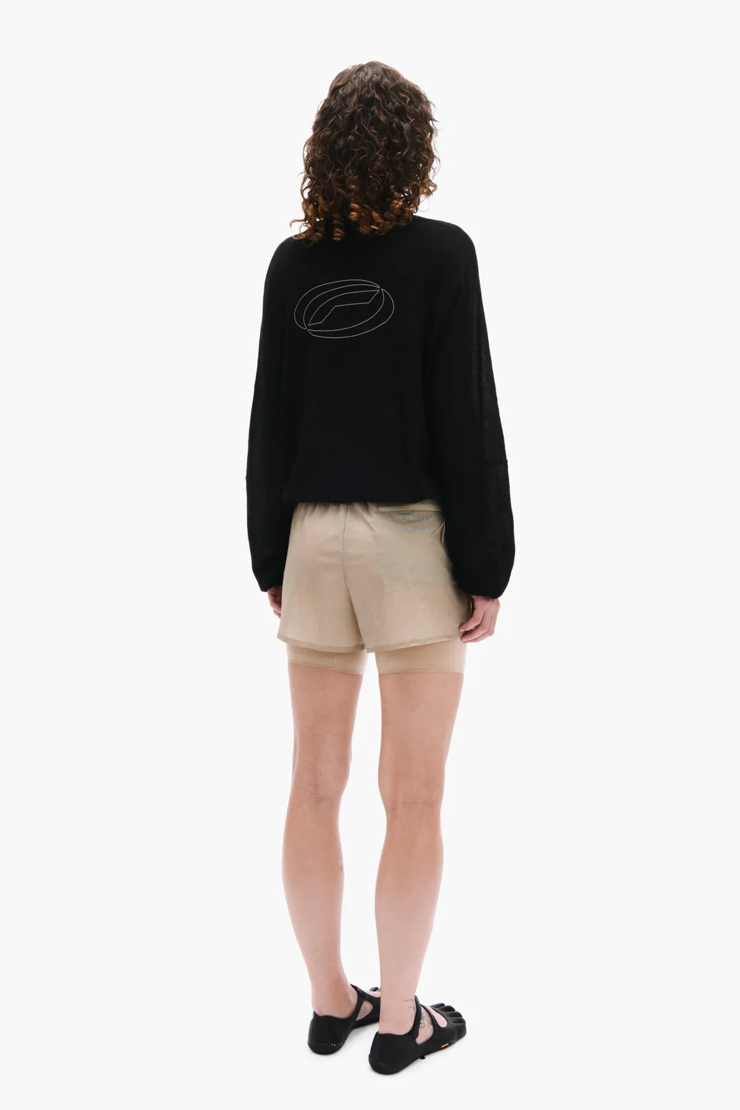 Optimistic Runners, Merino Wool Longsleeve, Black