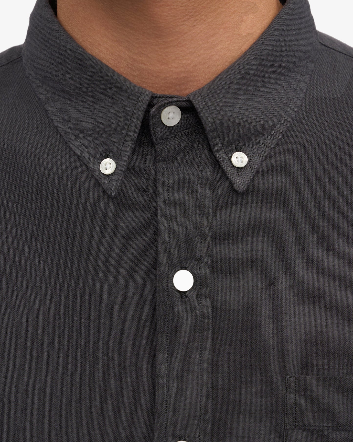 Colorful Standard, Organic Button Down Shirt, Lava Grey