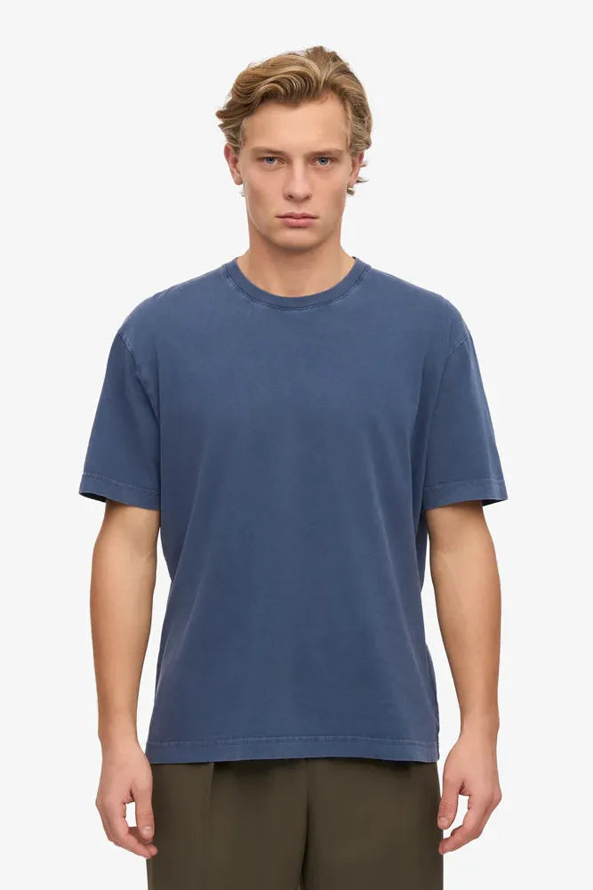 Colourful Standard, Oversized Organic T-Shirt, Neptune Blue
