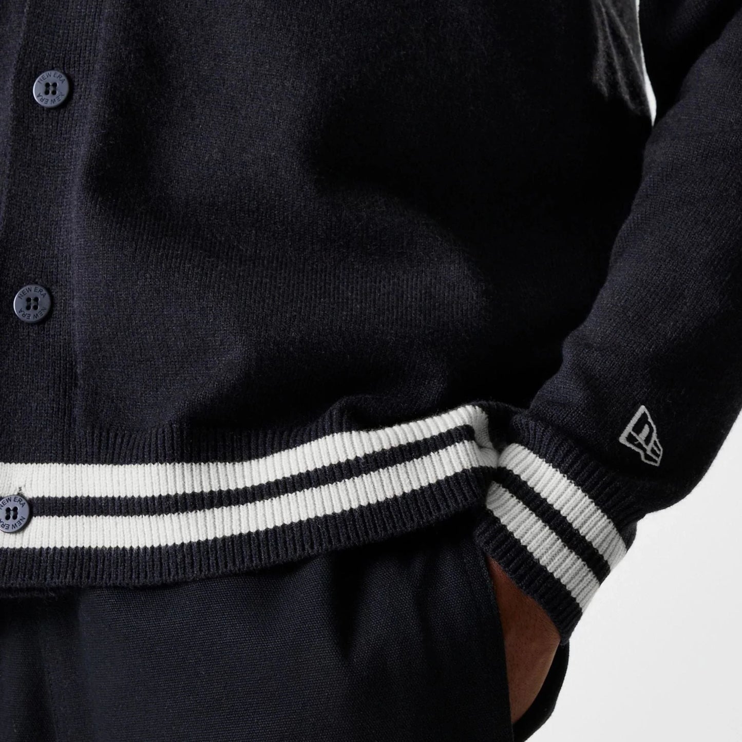 New York Yankees, Unisex Knit Cardigan, Black