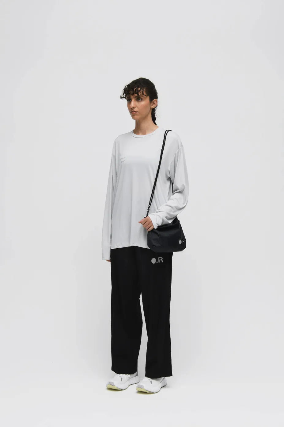 Optimistic Runners, Rope shoulder bag, Black