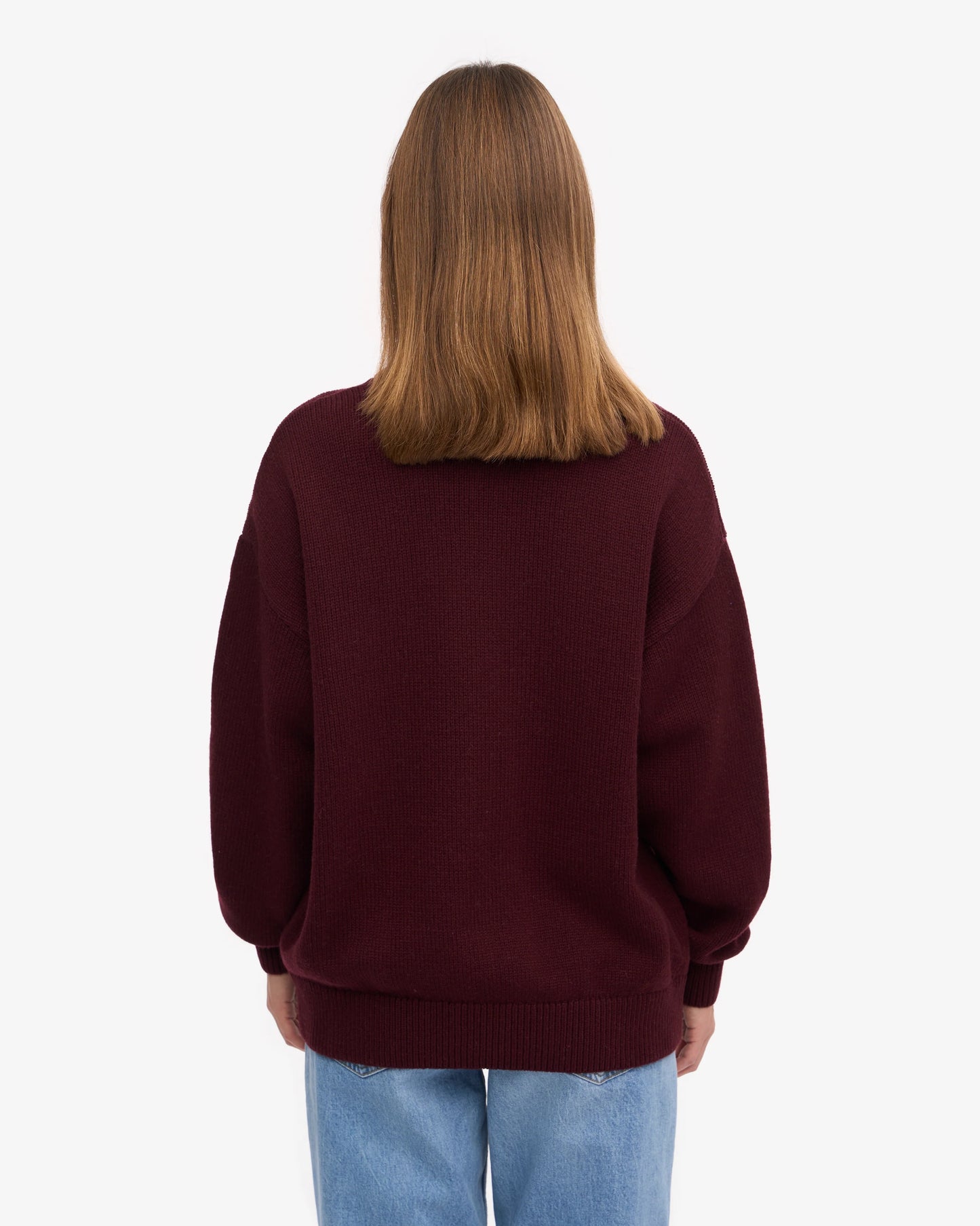 Colorful Standard, Oversized Merino Wool Crew, Oxblood Red