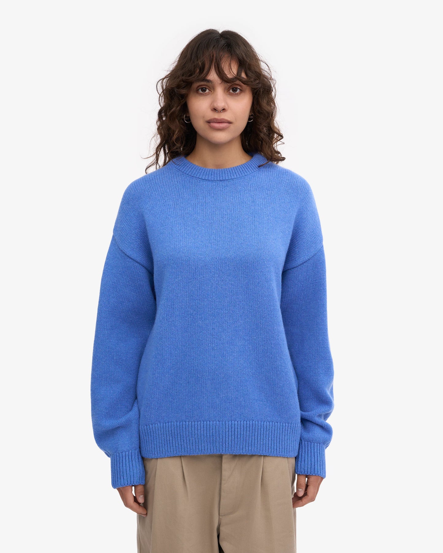 Colorful Standard, Oversized Merino Wool Crew, Pacific Blue