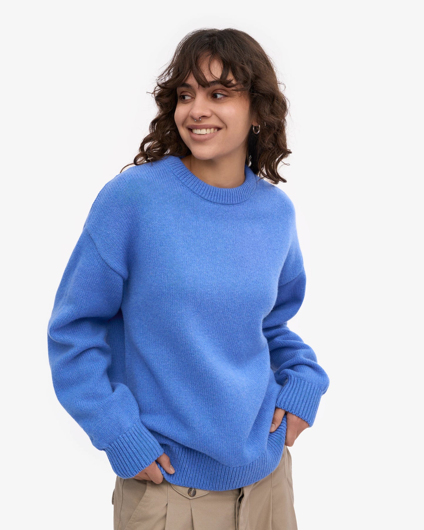 Colorful Standard, Oversized Merino Wool Crew, Pacific Blue