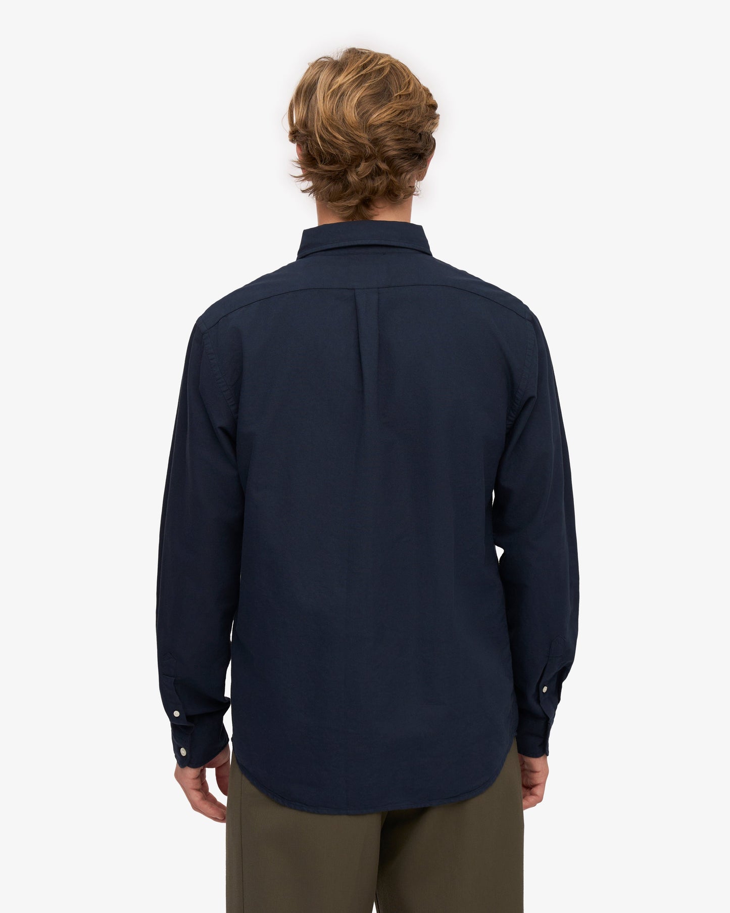 Colorful Standard, Organic Button Down Shirt, Navy Blue