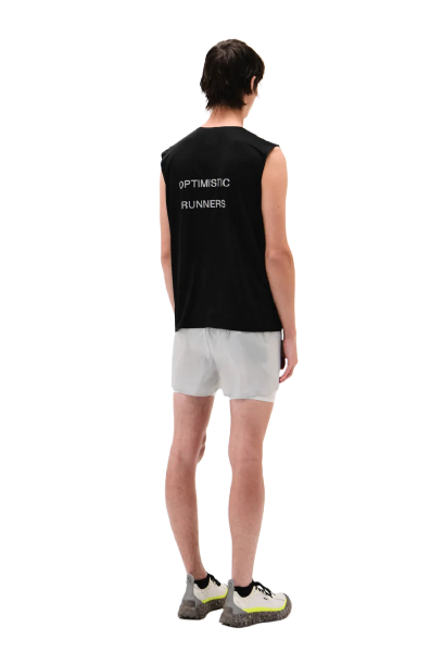Optimistic Runners, Recycled OR Tank Top, Black
