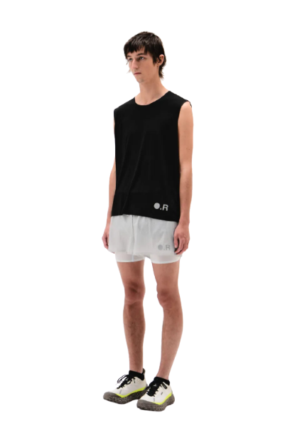 Optimistic Runners, Recycled OR Tank Top, Black