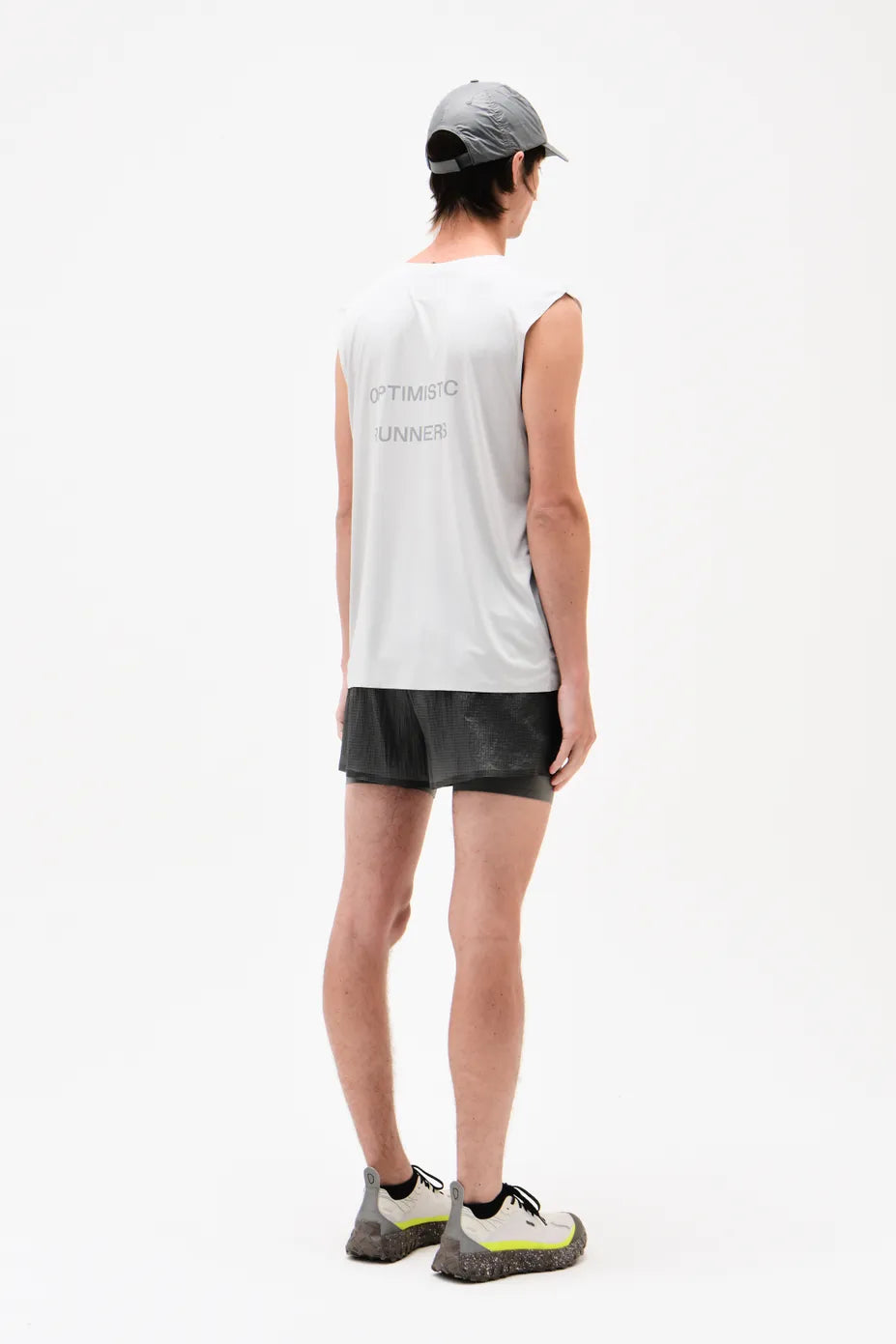 Optimistic Runners, Recycled OR Tank Top, Lightgrey