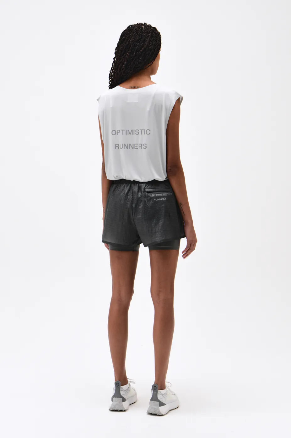 Optimistic Runners, Recycled OR Tank Top, Lightgrey