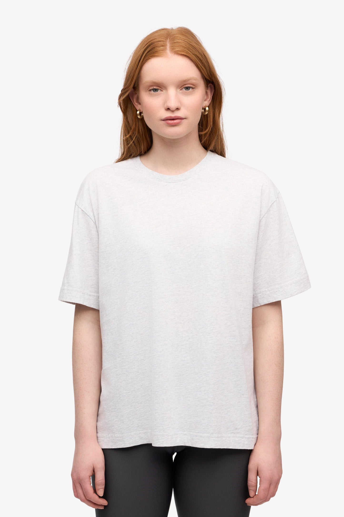 Colourful Standard, Oversized Organic T-Shirt, Snow Melange