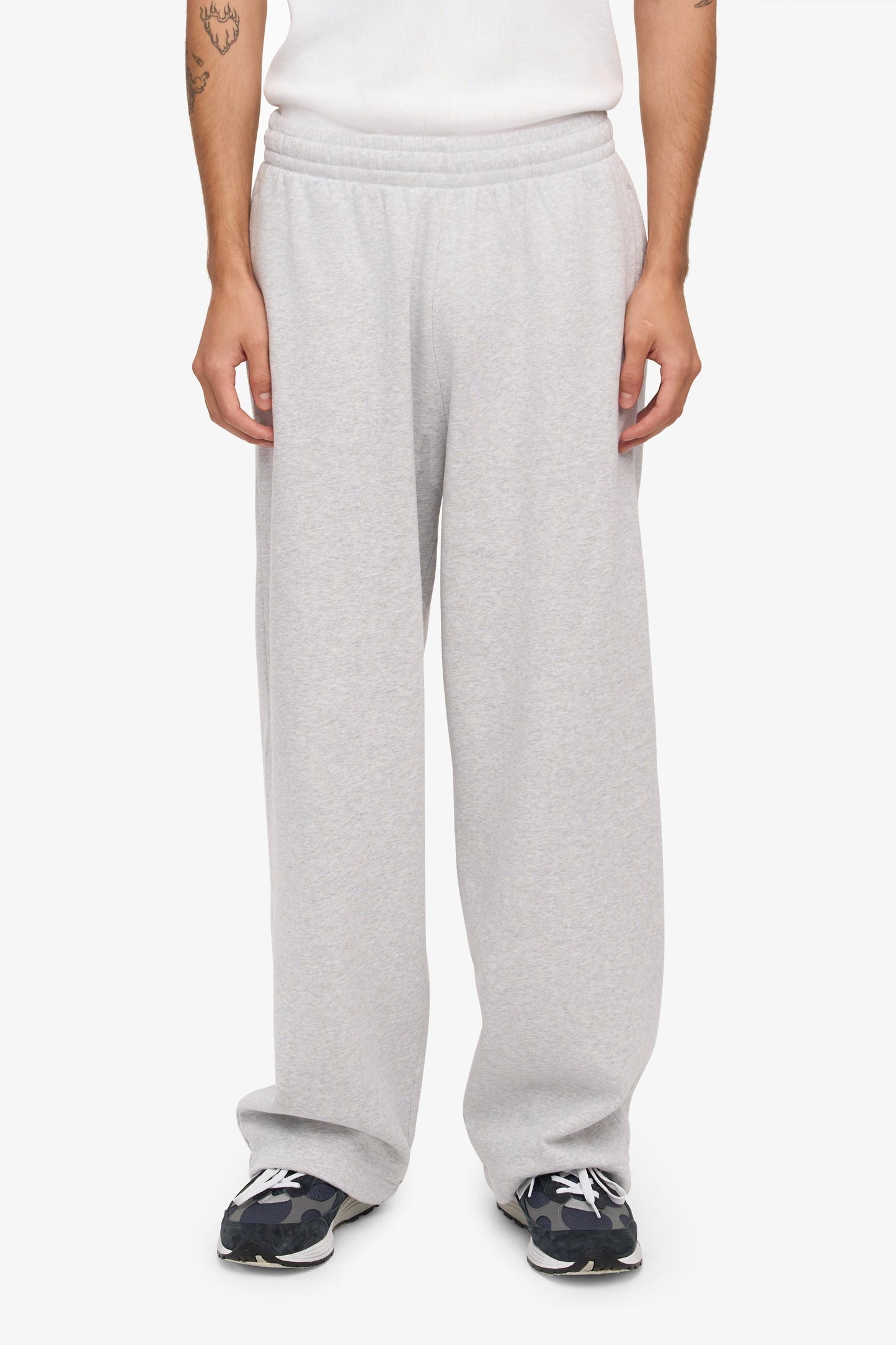 Colourful Standard, Organic Straight Leg Sweatpants, Snow Melange