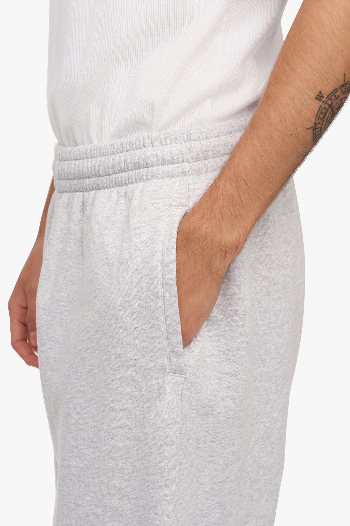 Colourful Standard, Organic Straight Leg Sweatpants, Snow Melange