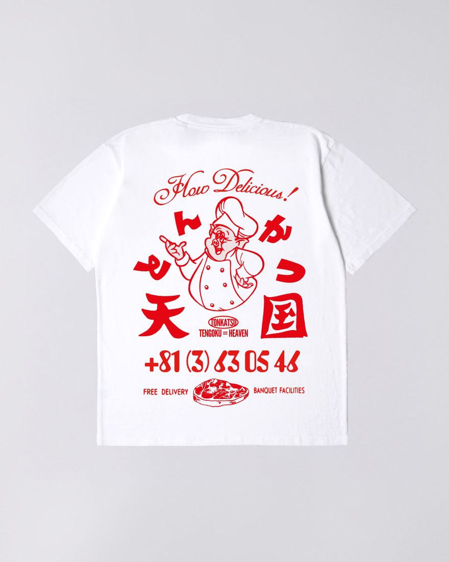 EDWIN, Tonkatsu T-Shirt, White