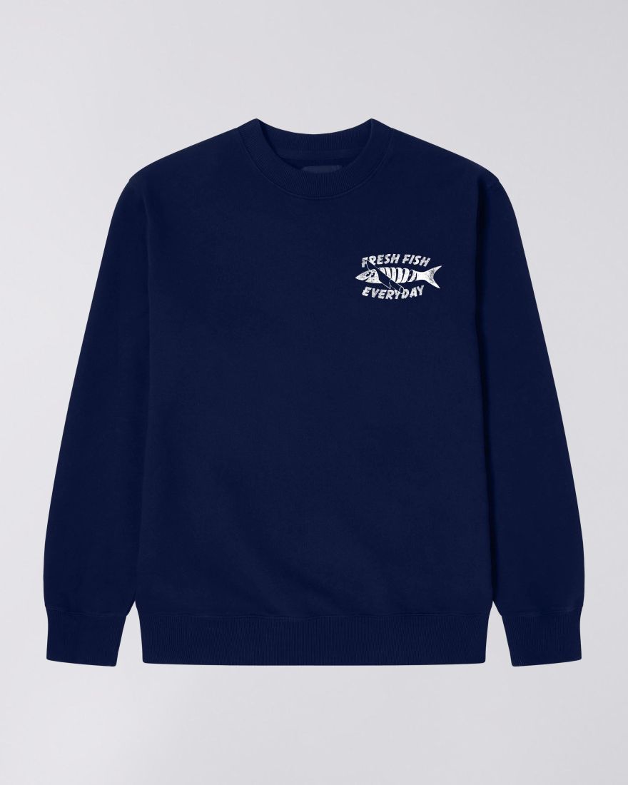 EDWIN, Monsieur Sakana Sweat, Navy Blue