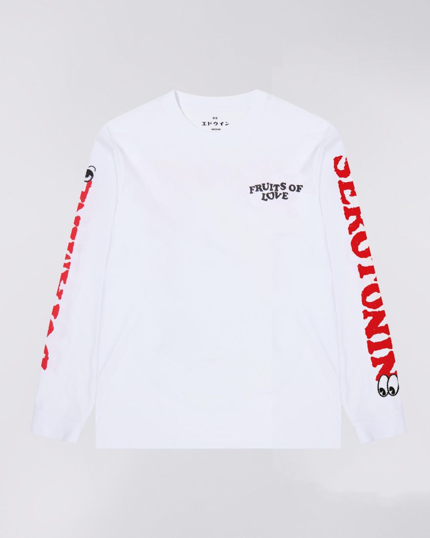EDWIN, Fruits Of Love T-Shirt L/S, White