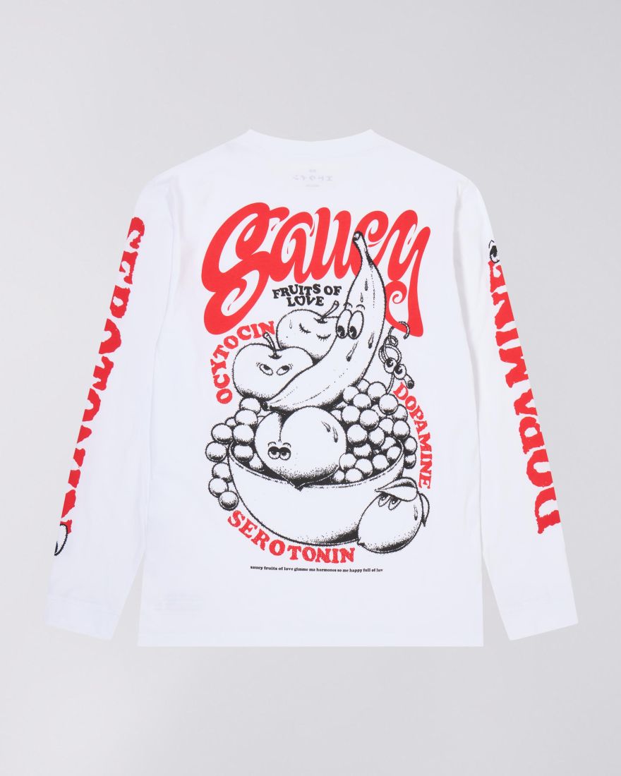 EDWIN, Fruits Of Love T-Shirt L/S, White
