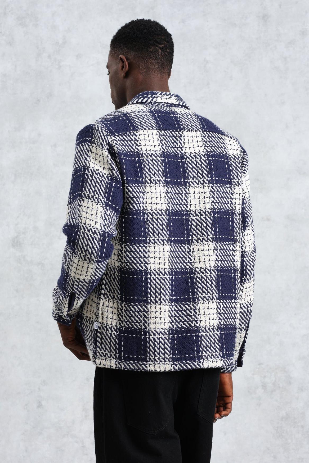 Wax London, Whiting Overshirt, Marine Beatnik Navy