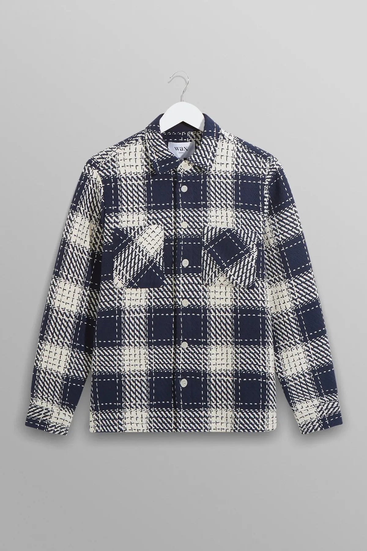 Wax London, Whiting Overshirt, Marine Beatnik Navy