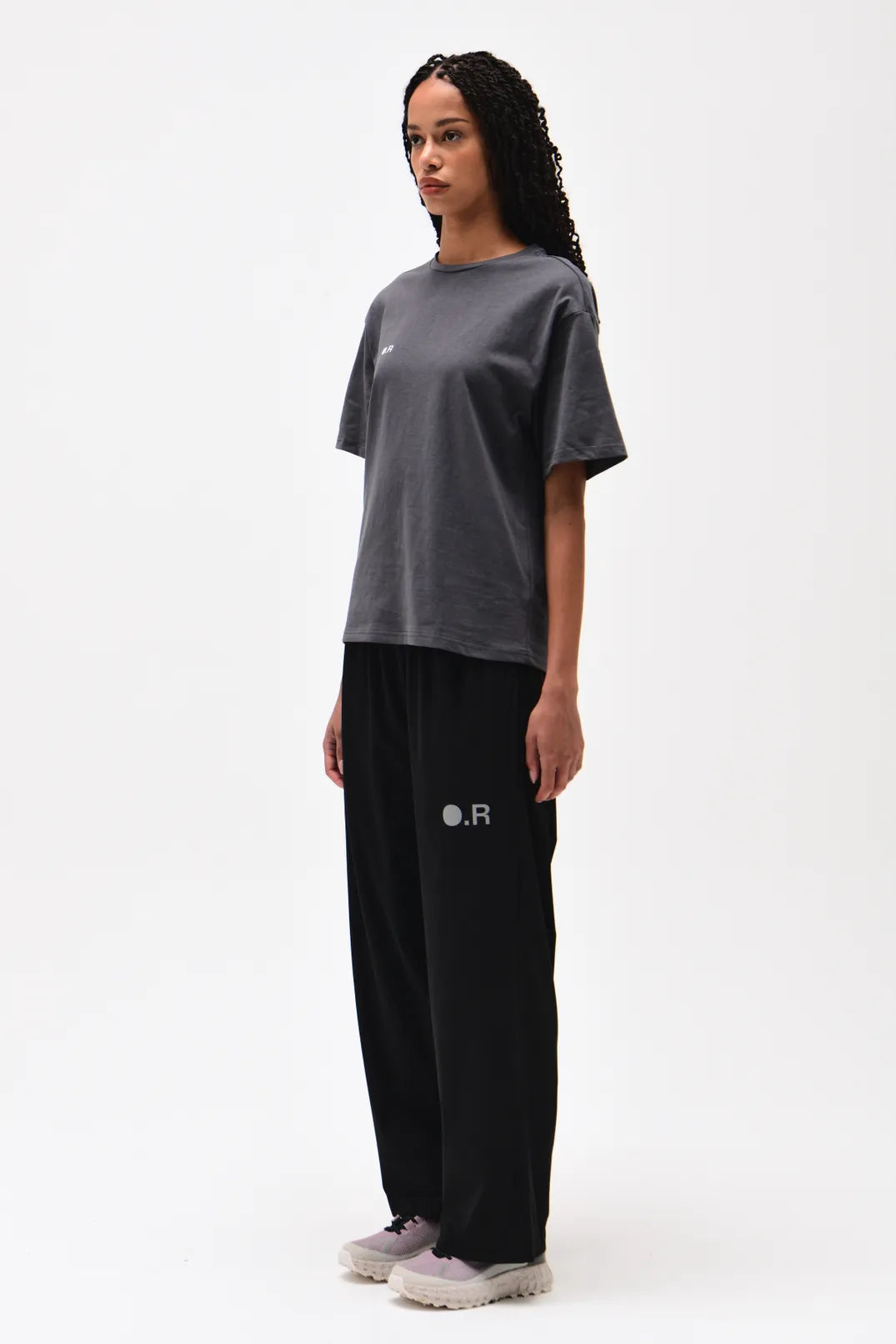 Optimistic Runners, Wide Pant, Black