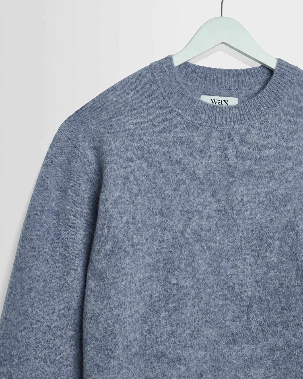 WAX London, Wilde Fluffy Wool Crewneck, Blue