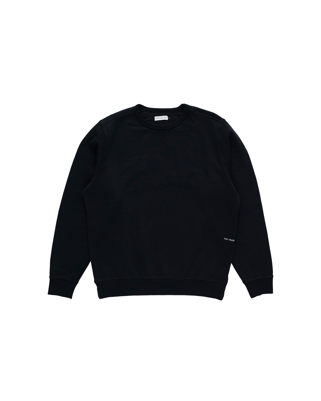 Pop Trading, POP LOGO CREWNECK SWEAT, BLACK/WHITE