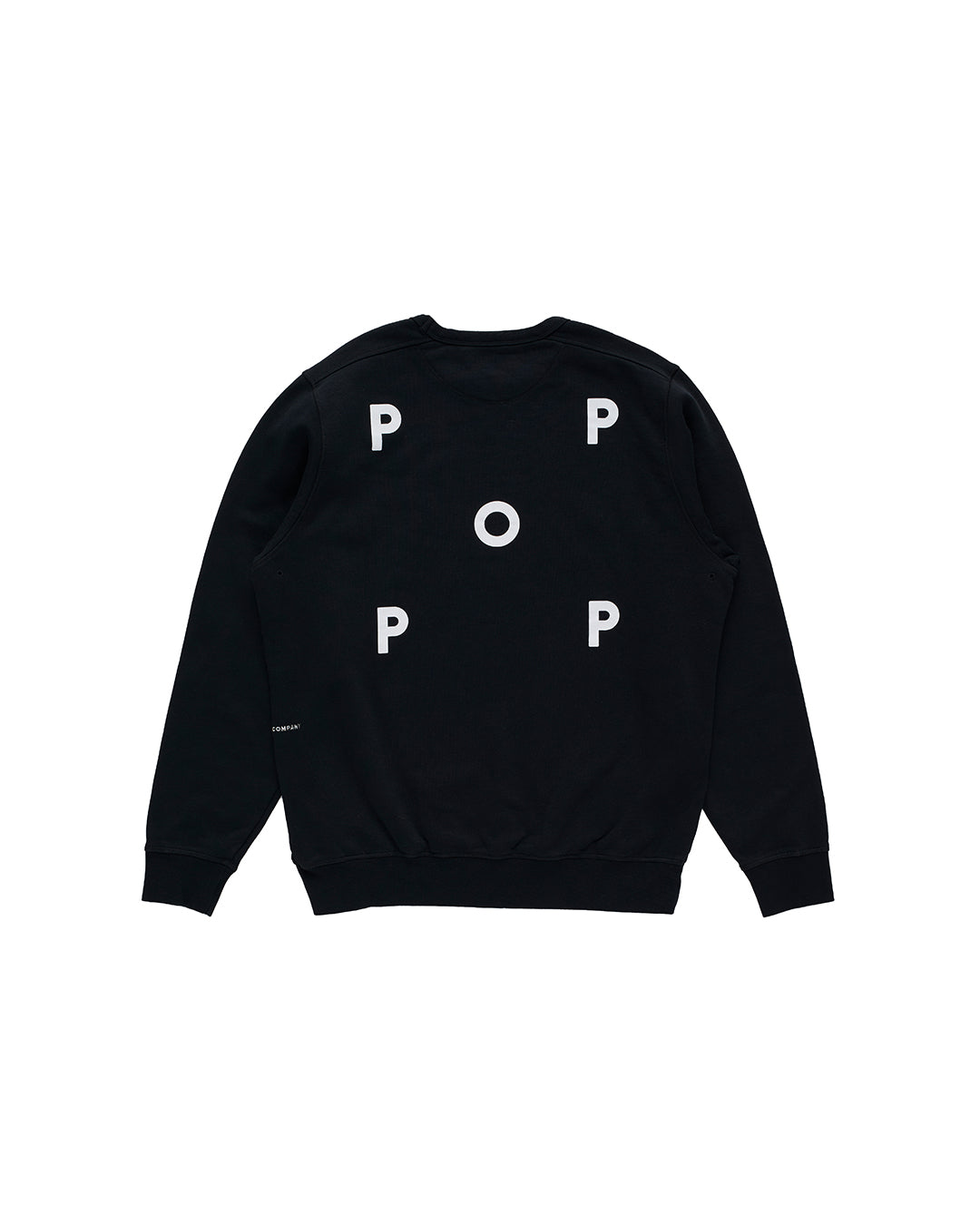 Pop Trading, POP LOGO CREWNECK SWEAT, BLACK/WHITE