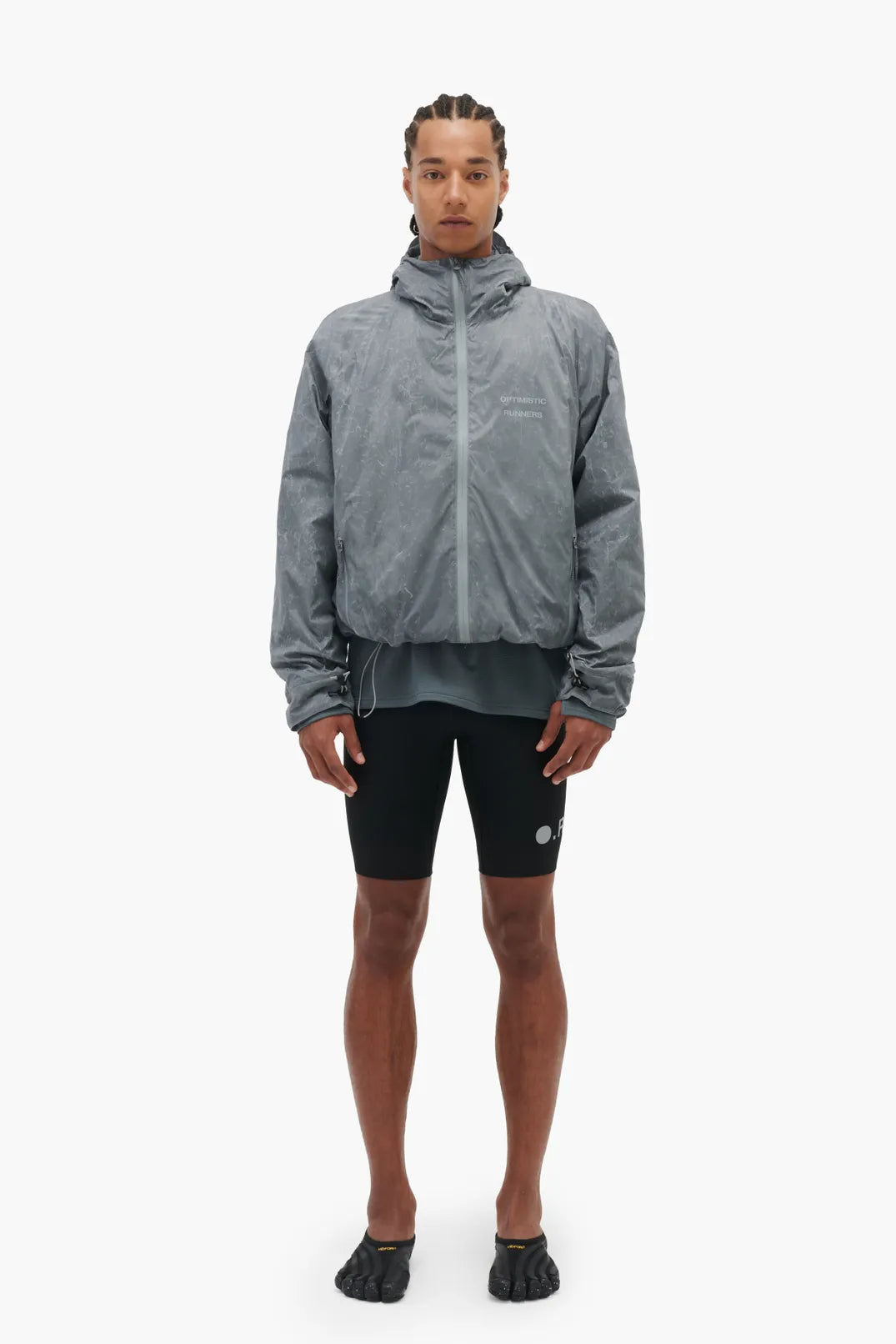 Optimistic Runners, Insulated Jacket,  Waxed Grey