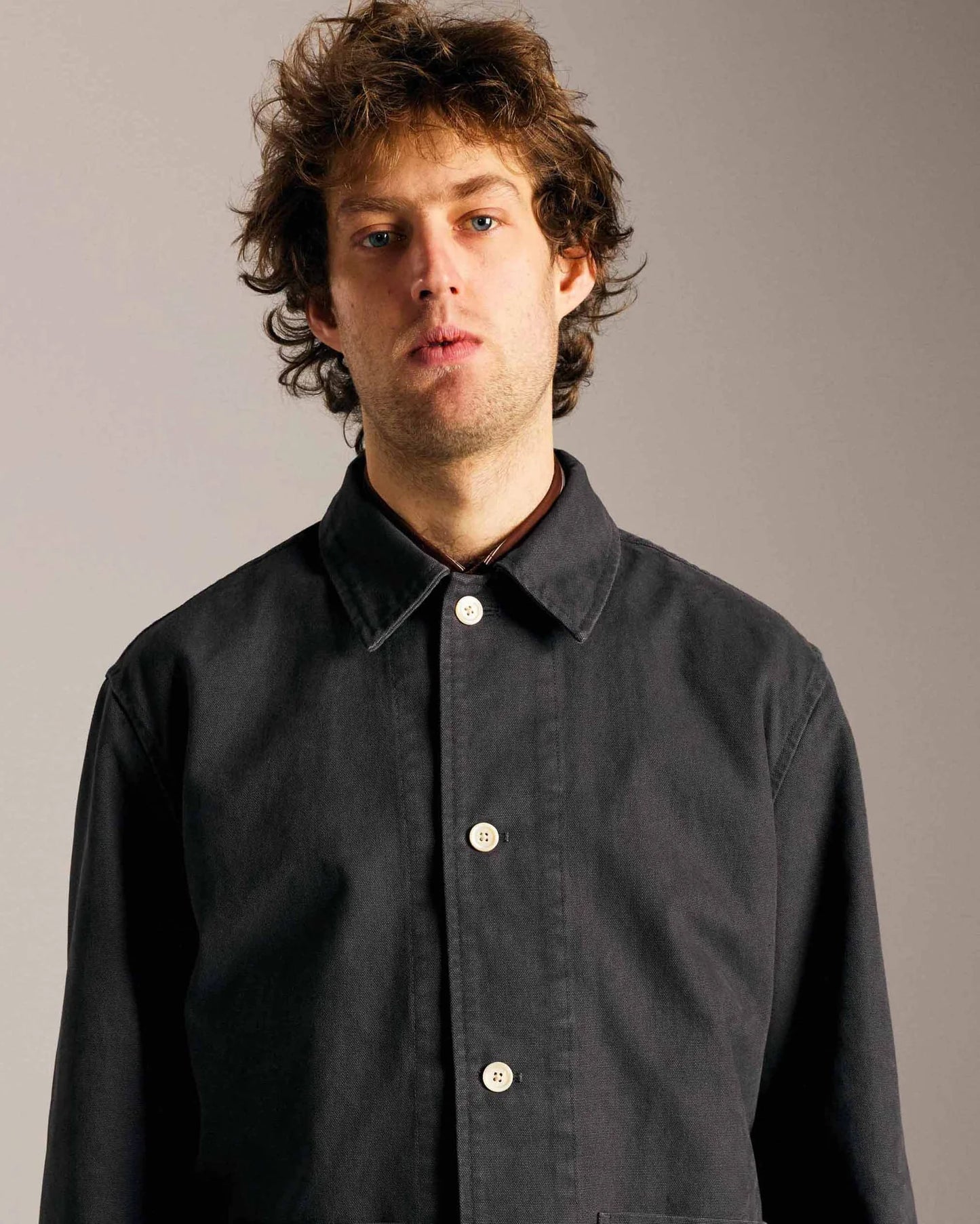 POP Trading Company, POP BEATTIE OVERSHIRT, CHARCOAL