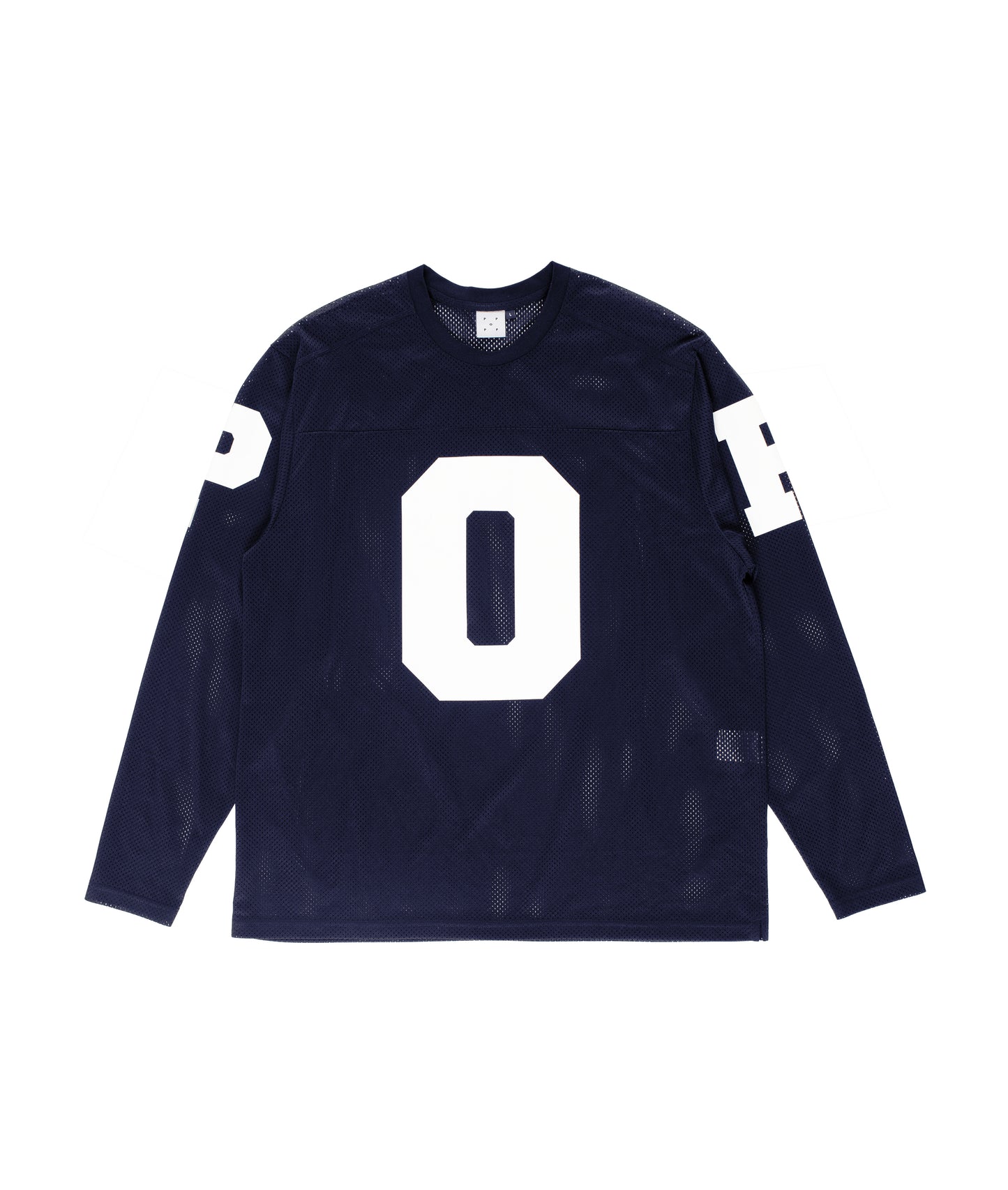 Pop Trading, MESH FOOTBALL LONGSLEEVE, NAVY