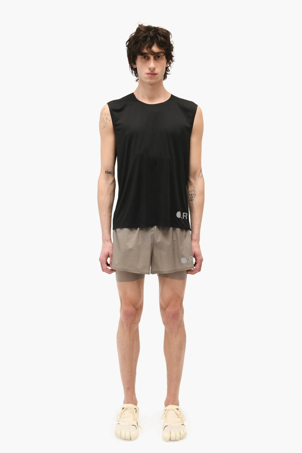 Optimistic Runners, Recycled OR Tank Top, Black