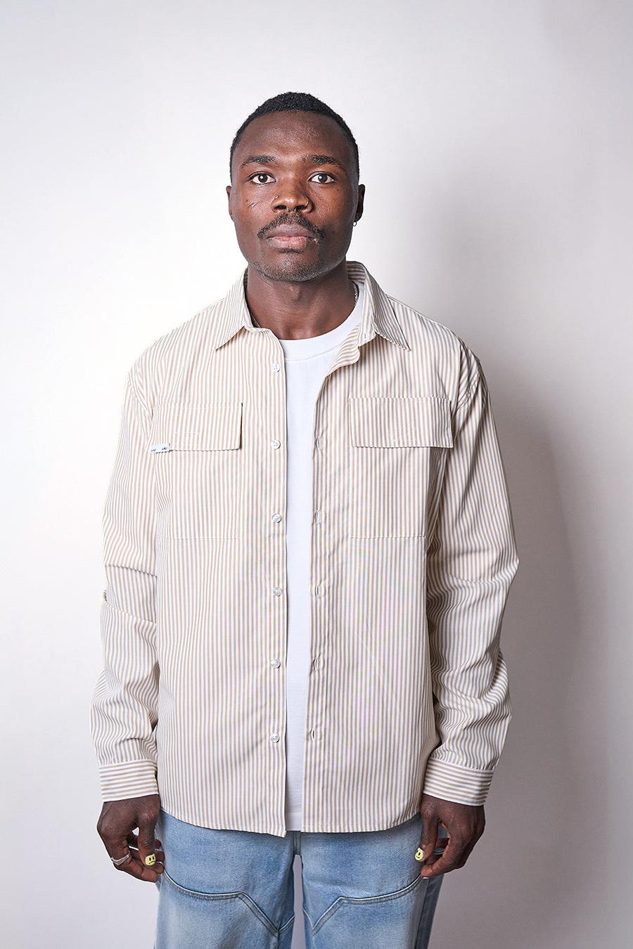 LAU LAU, Box Shirt, Beige