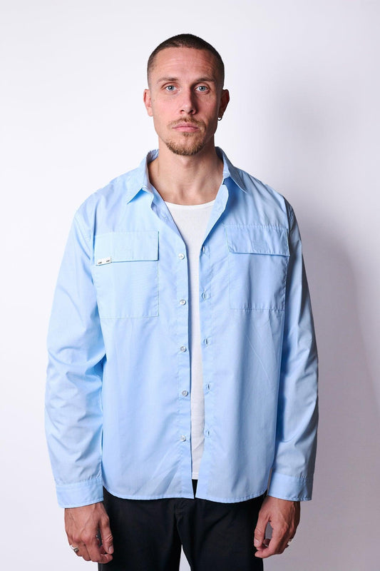 LAU LAU, Solid Shirt, Blue