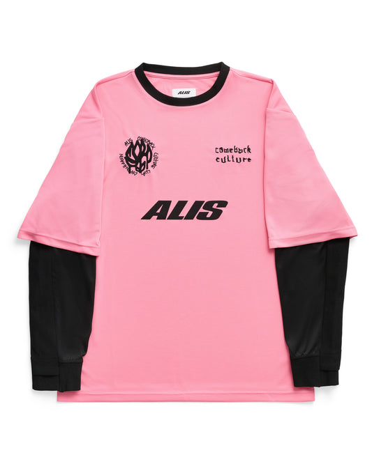 ALIS, Comeback Club 2-layer Jersey, Pink / Black