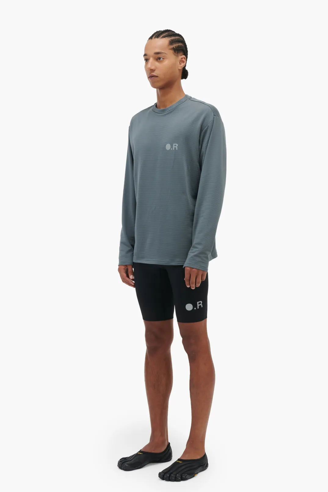 Optimistic Runners, Warm Longsleeve, Metallic Grey