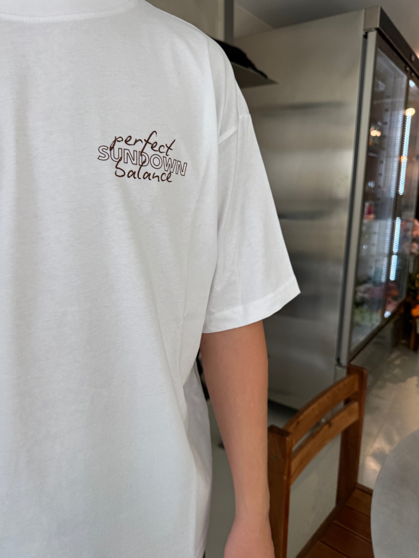 SUNDOWN, Perfect balance tee, Hvid