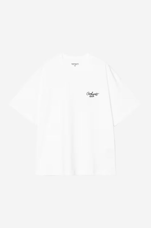 Carhartt WIP, S/S Signature Script T-Shirt, White