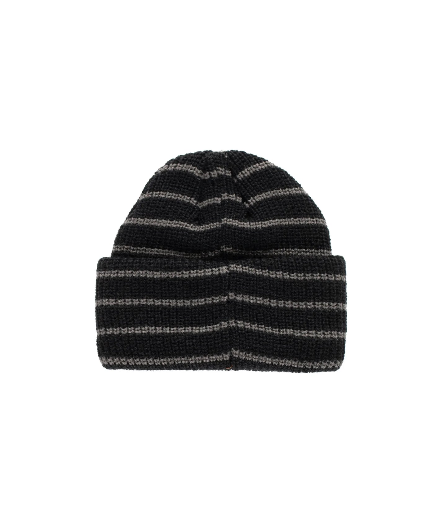 POP Trading Company, POP STRIPED BEANIE, BLACK/CHARCOAL