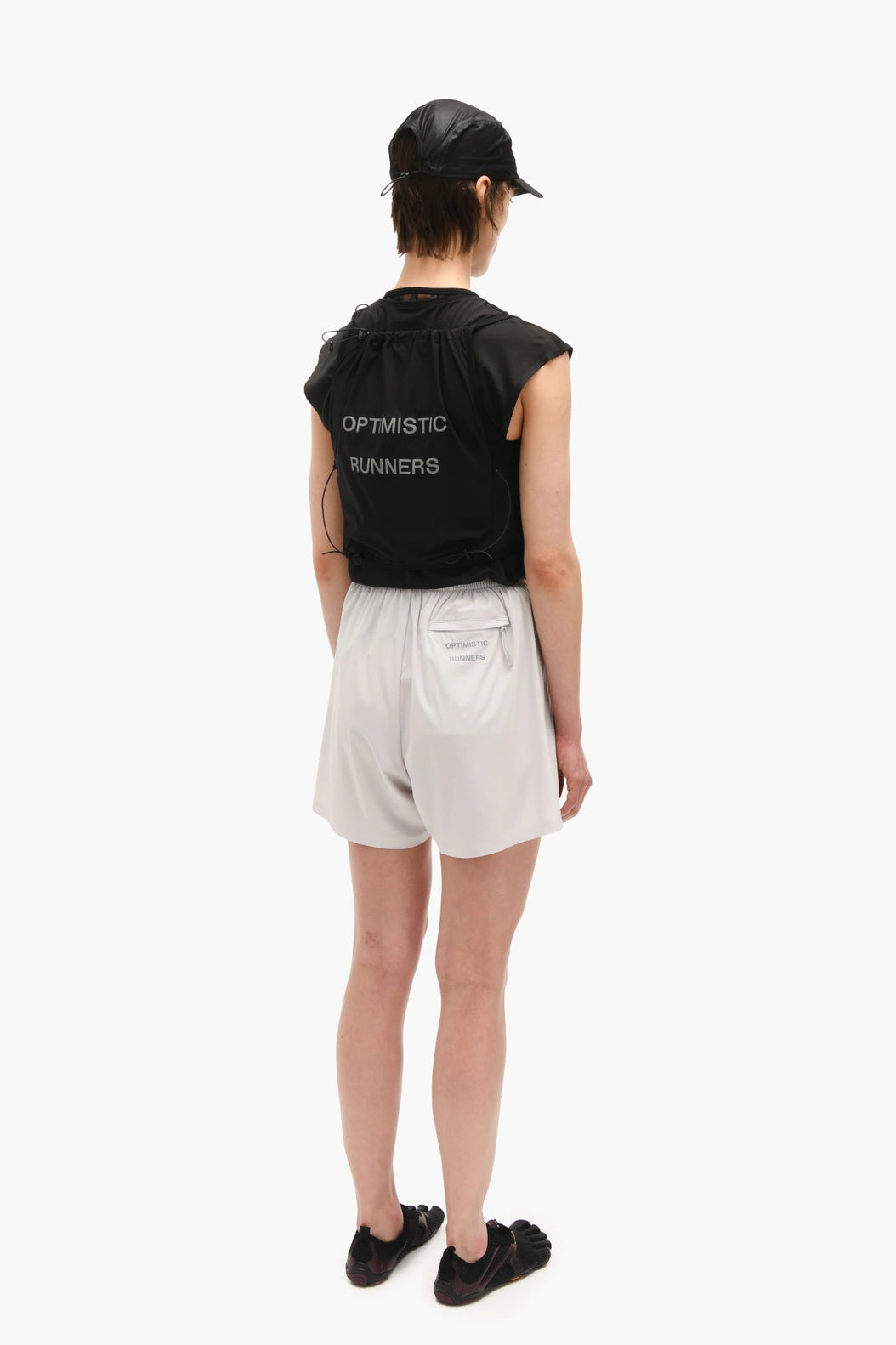 Optimistic Runners, Light symbol cap, Black