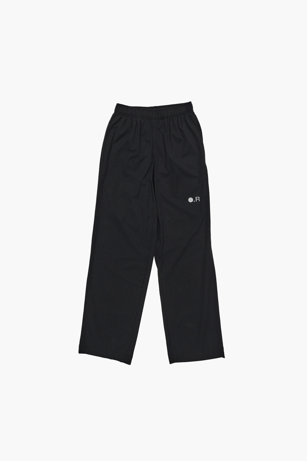 Optimistic Runners, Perforated Wide Pants, Black
