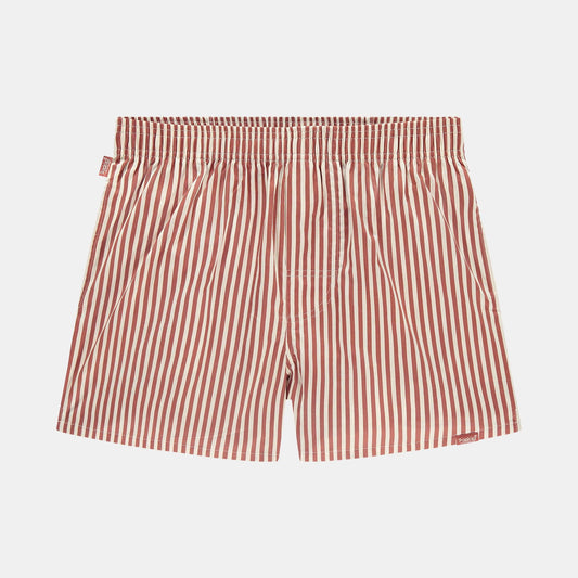 Pockies, Terracotta Striped Boxer Shorts