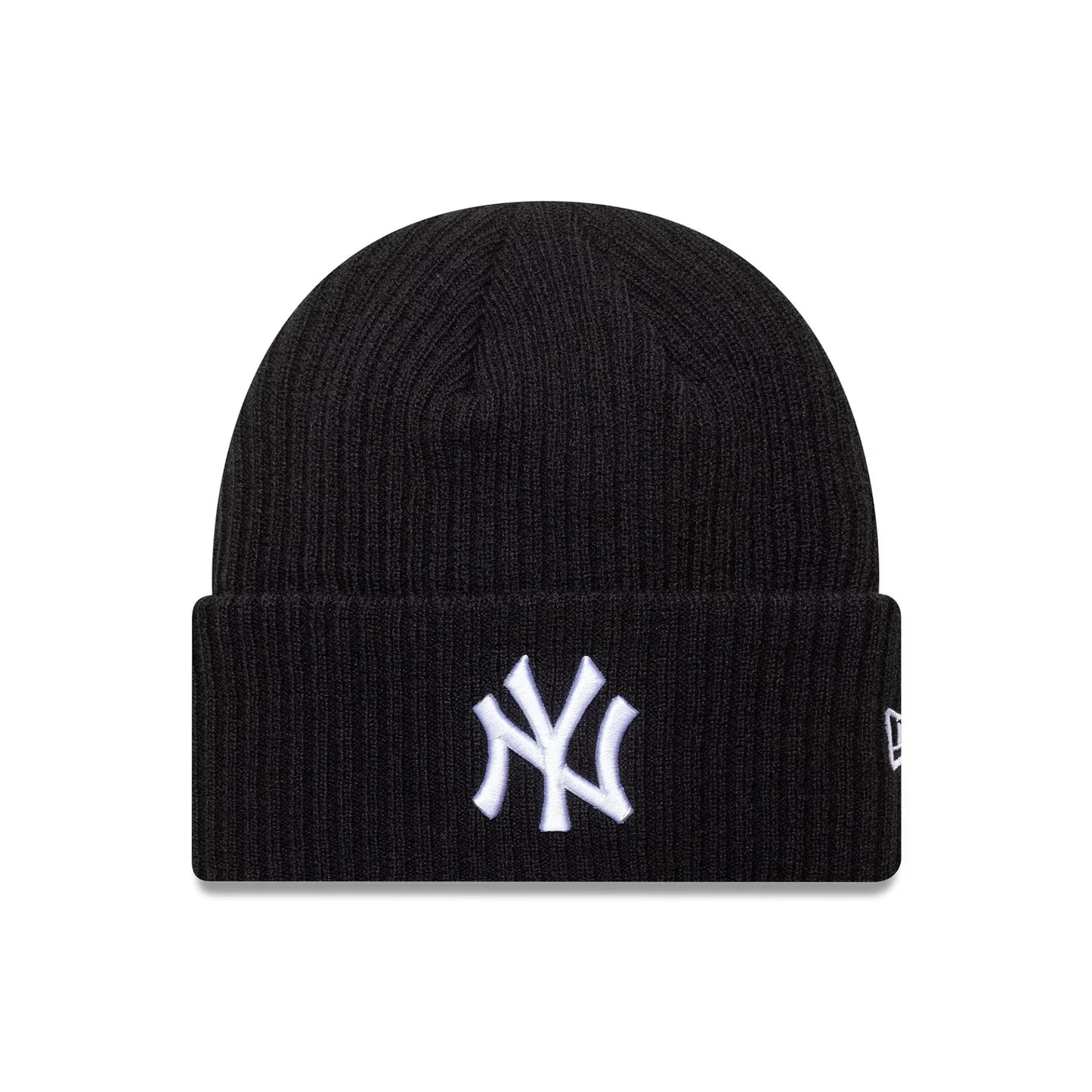 New Era, New York Yankees Wide Cuff Knit Beanie Hat, Black