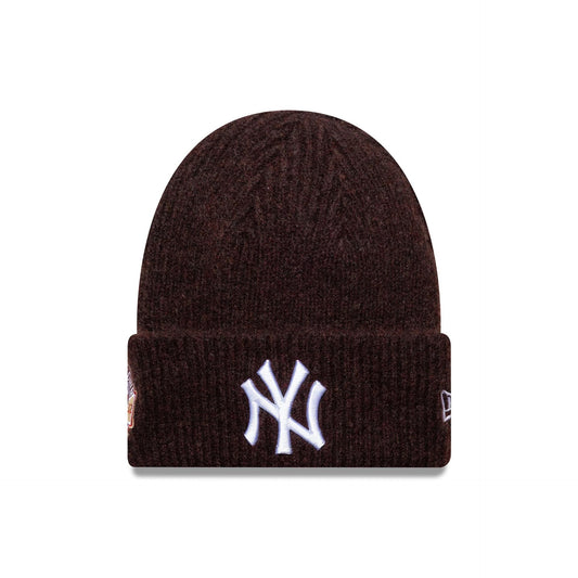 New Era, New York Yankees World Series Cuff Knit Beanie, Dark Red