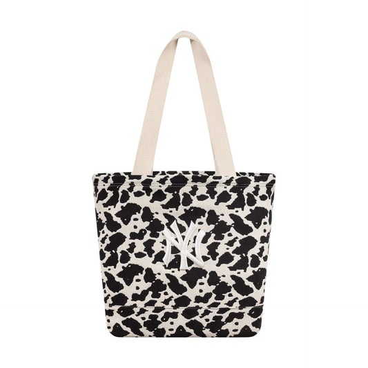 New Era, New York Yankees Cow Jacquard Tote Bag, Cream
