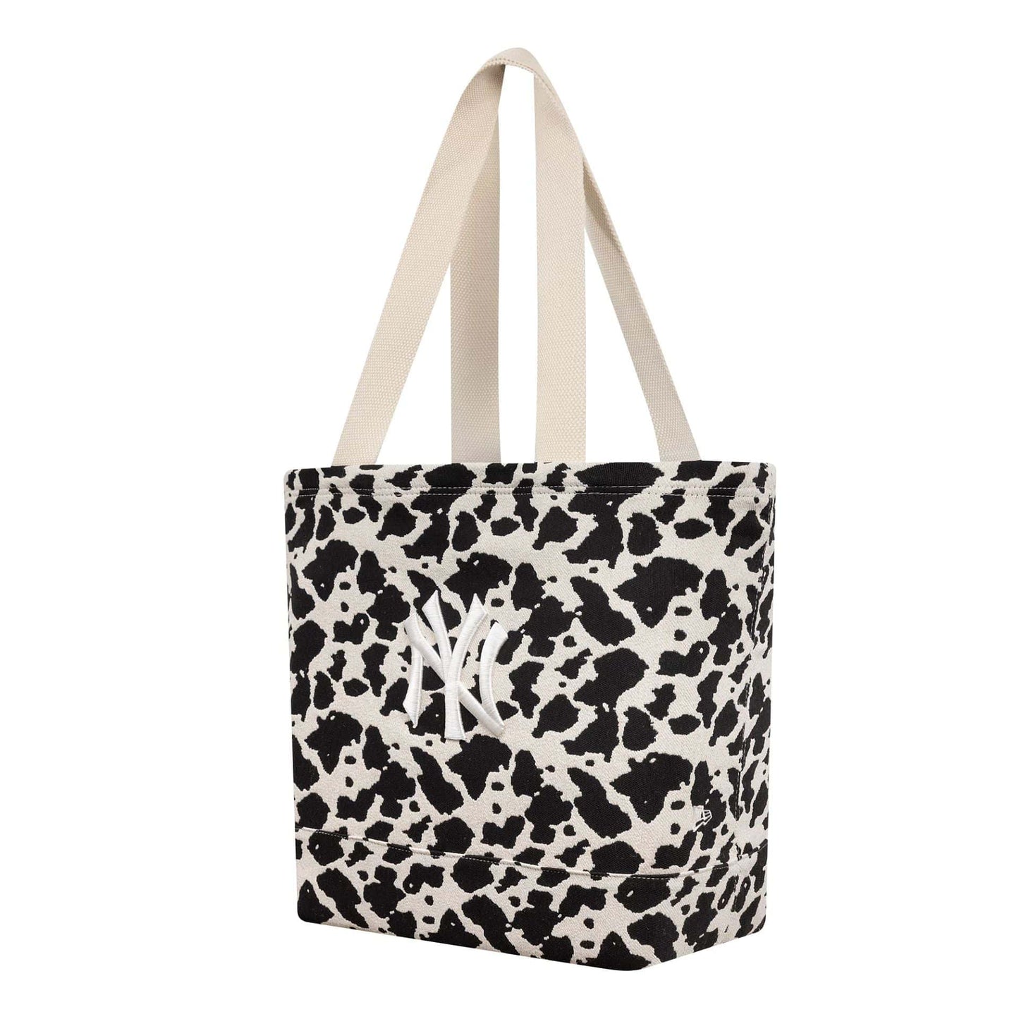 New Era, New York Yankees Cow Jacquard Tote Bag, Cream