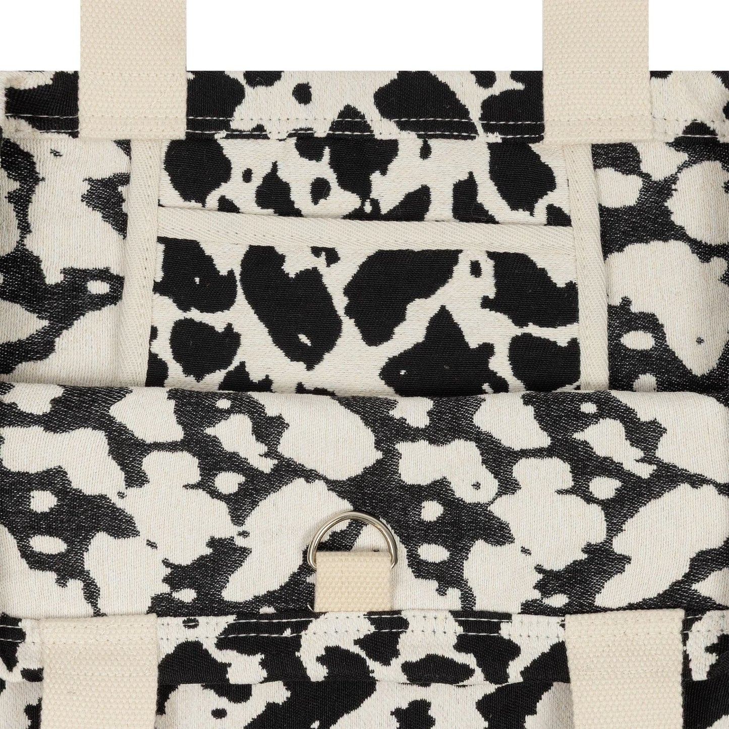 New Era, New York Yankees Cow Jacquard Tote Bag, Cream