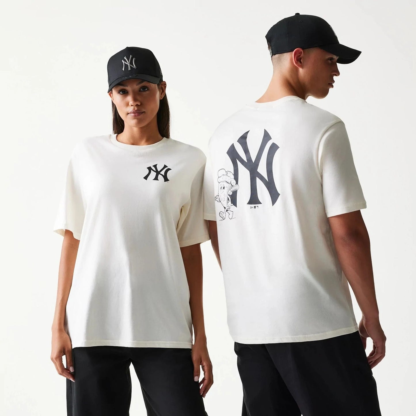New Era, New York Yankees Food Graphic T-Shirt, White