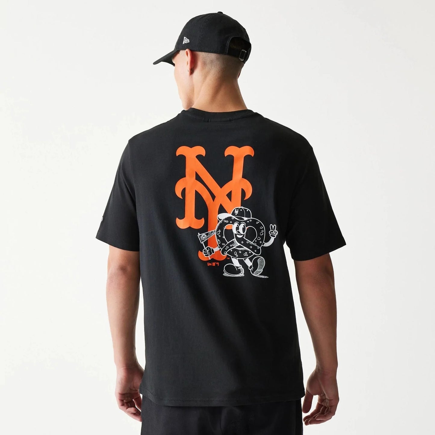 New Era, New York Mets Food Graphic T-Shirt, Black