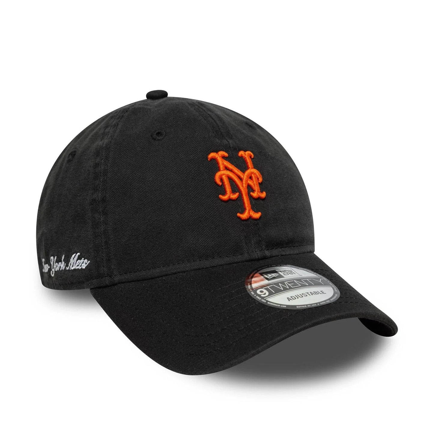 New Era, 9Twenty New York Mets Washed Script, Black