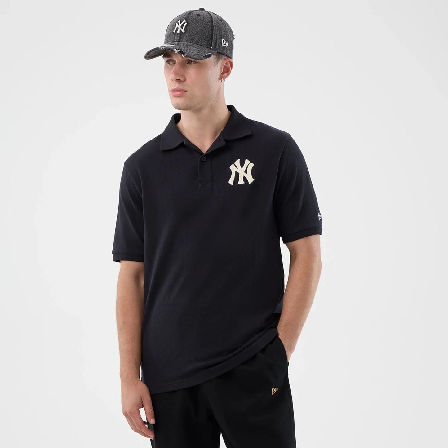 New Era, New York Yankees Rib Polo, Navy