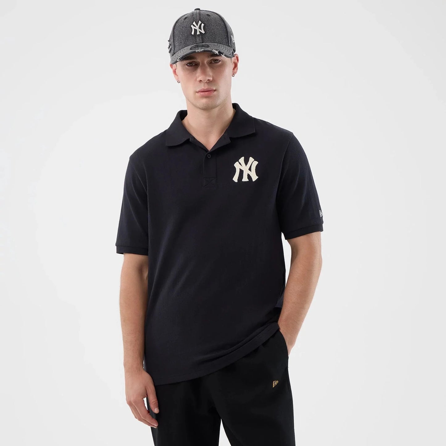 New Era, New York Yankees Rib Polo, Navy
